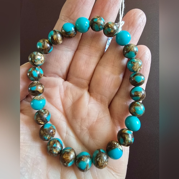 sea sediment jasper Jewelry - 8mm Brown Blue Lake Sea Sediment Jasper Bracelet